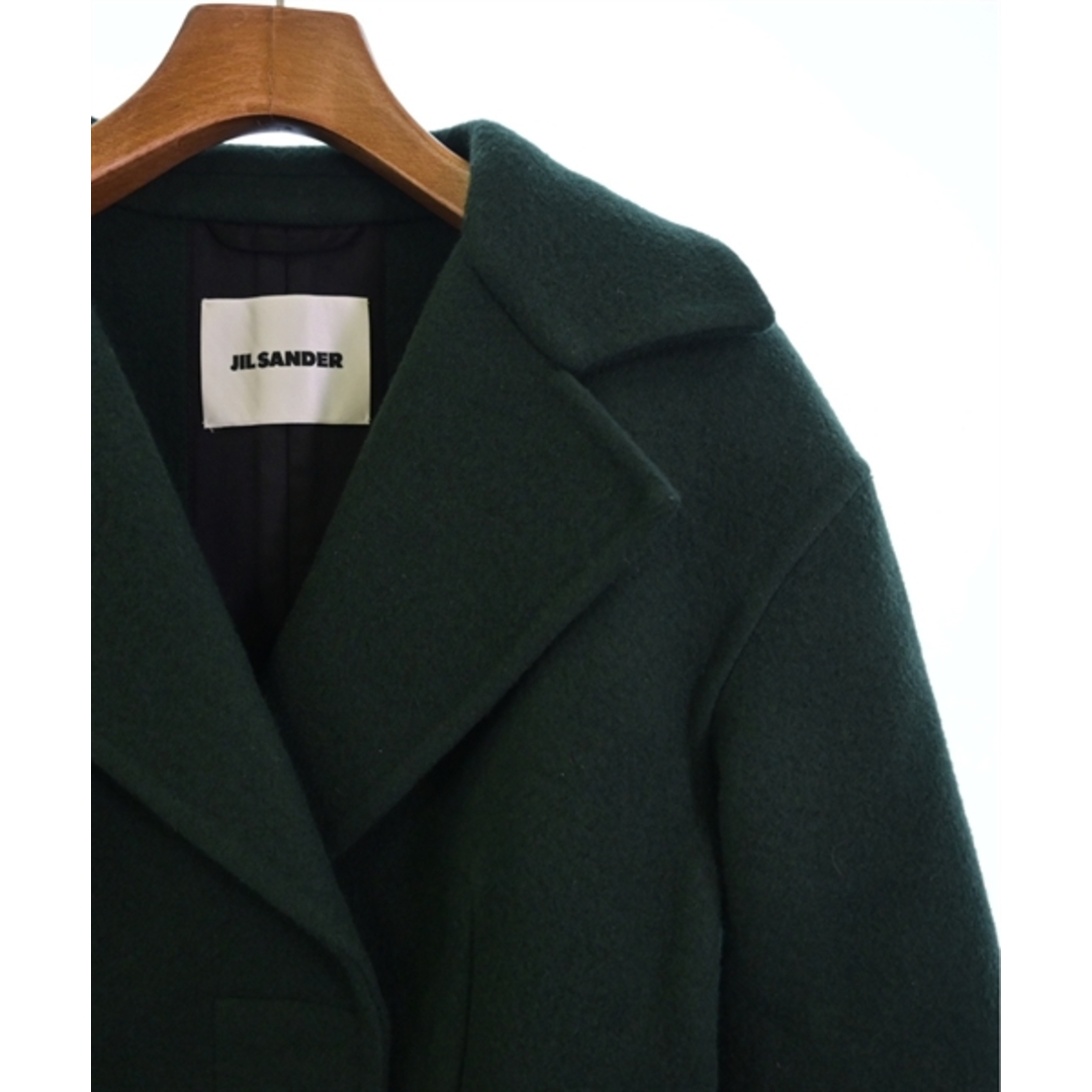 Jil Sander(ジルサンダー)のJIL SANDER ジルサンダー カジュアルジャケット 34(XXS位) 緑 【古着】【中古】 レディースのジャケット/アウター(テーラードジャケット)の商品写真