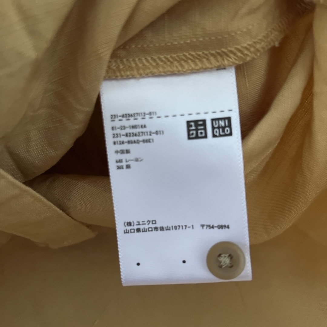UNIQLO(ユニクロ)のUNIQLO    シャツ　七分袖　S レディースのトップス(シャツ/ブラウス(長袖/七分))の商品写真