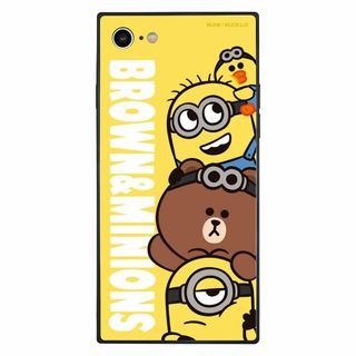 【色: イエロー】グルマンディーズ BROWN＆MINIONS iPhoneSE(その他)