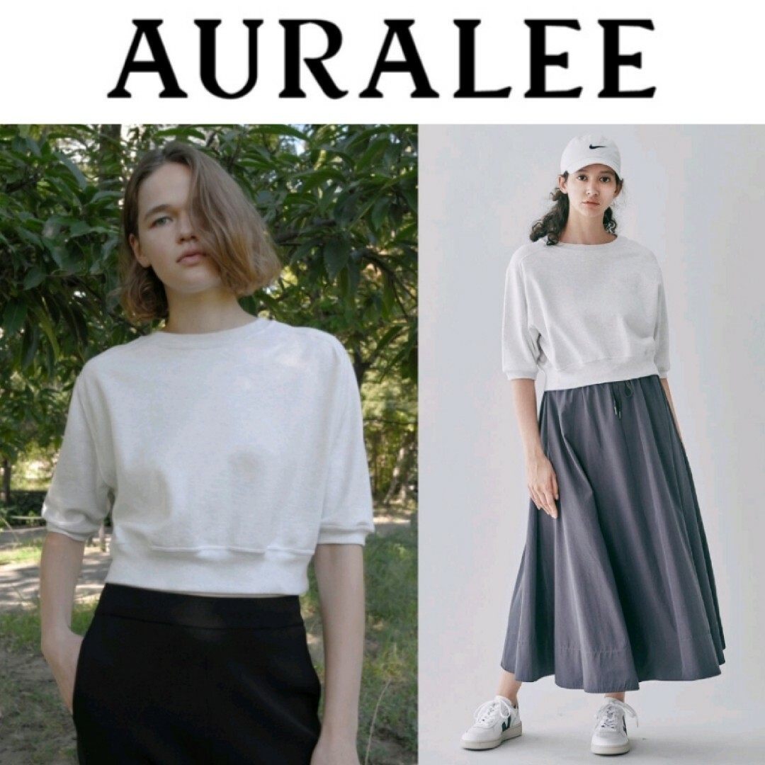 AURALEE(オーラリー)の新品■22SS AURALEE 半袖スウェット 1 グレー レディースのトップス(トレーナー/スウェット)の商品写真