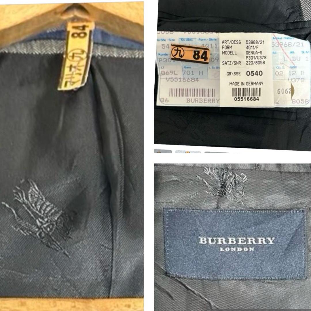 BURBERRY(バーバリー)のバーバリー  クリーニング済み　ヴァージン　ウール　ジャケット　サイズＬ メンズのジャケット/アウター(テーラードジャケット)の商品写真