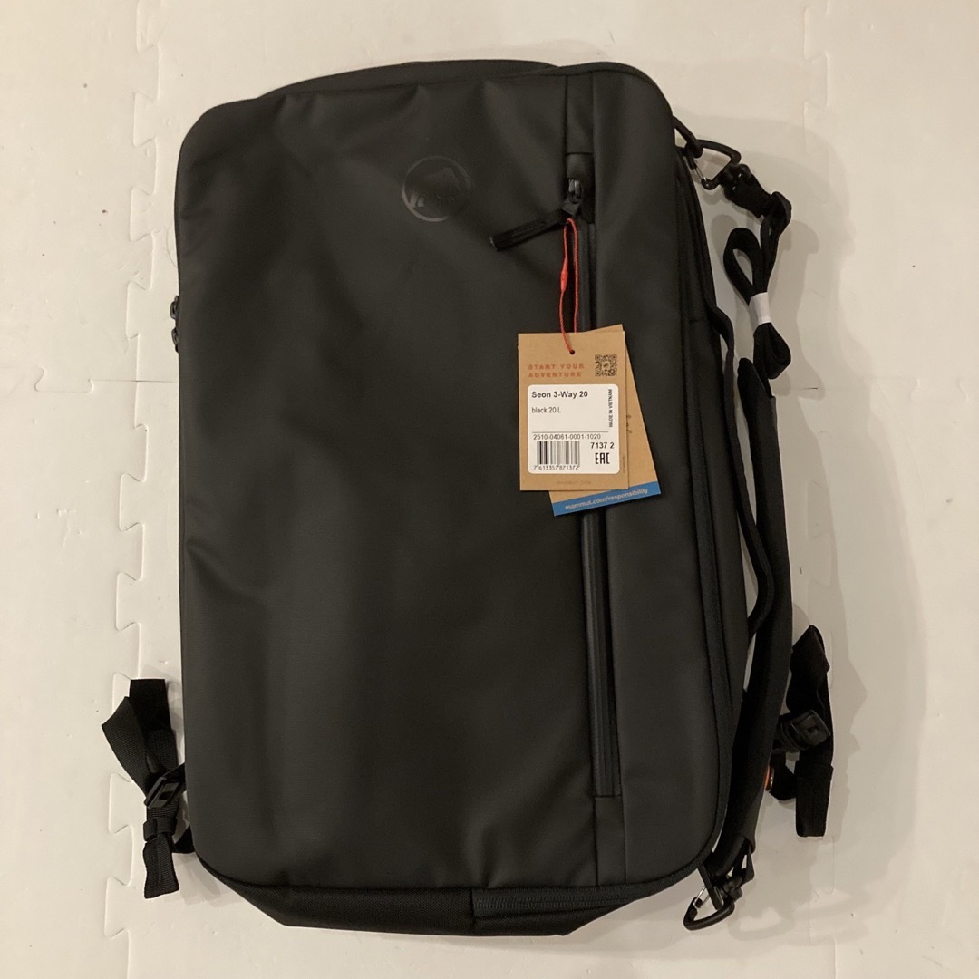 Mammut(マムート)のマムート バックパック Seon 3-Way 20L ブラック メンズのバッグ(バッグパック/リュック)の商品写真