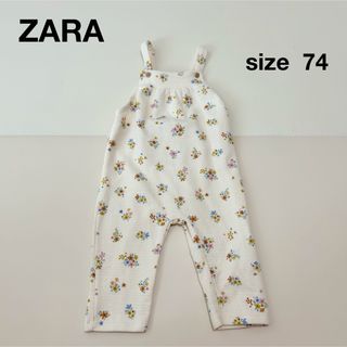 【タグ付き】ZARA ベビー キッズ 74 フラワー ロンパース カバーオール