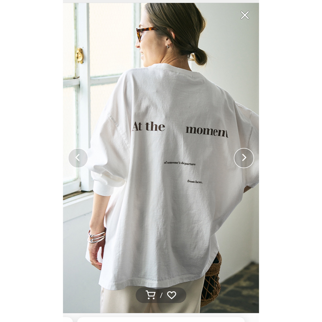 FRAMeWORK(フレームワーク)の【haru×FRAMeWORK】ロゴロンT ホワイト メンズのトップス(Tシャツ/カットソー(七分/長袖))の商品写真