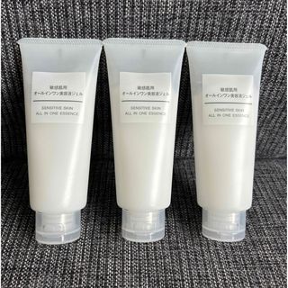 ムジルシリョウヒン(MUJI (無印良品))の無印良品 敏感肌用オールインワン美容液ジェル 100g 3本セット 未使用(オールインワン化粧品)