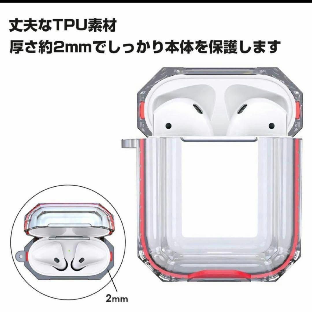 AirPods Pro AirPods  ケースカバー スケルトン イエロー スマホ/家電/カメラのオーディオ機器(ヘッドフォン/イヤフォン)の商品写真