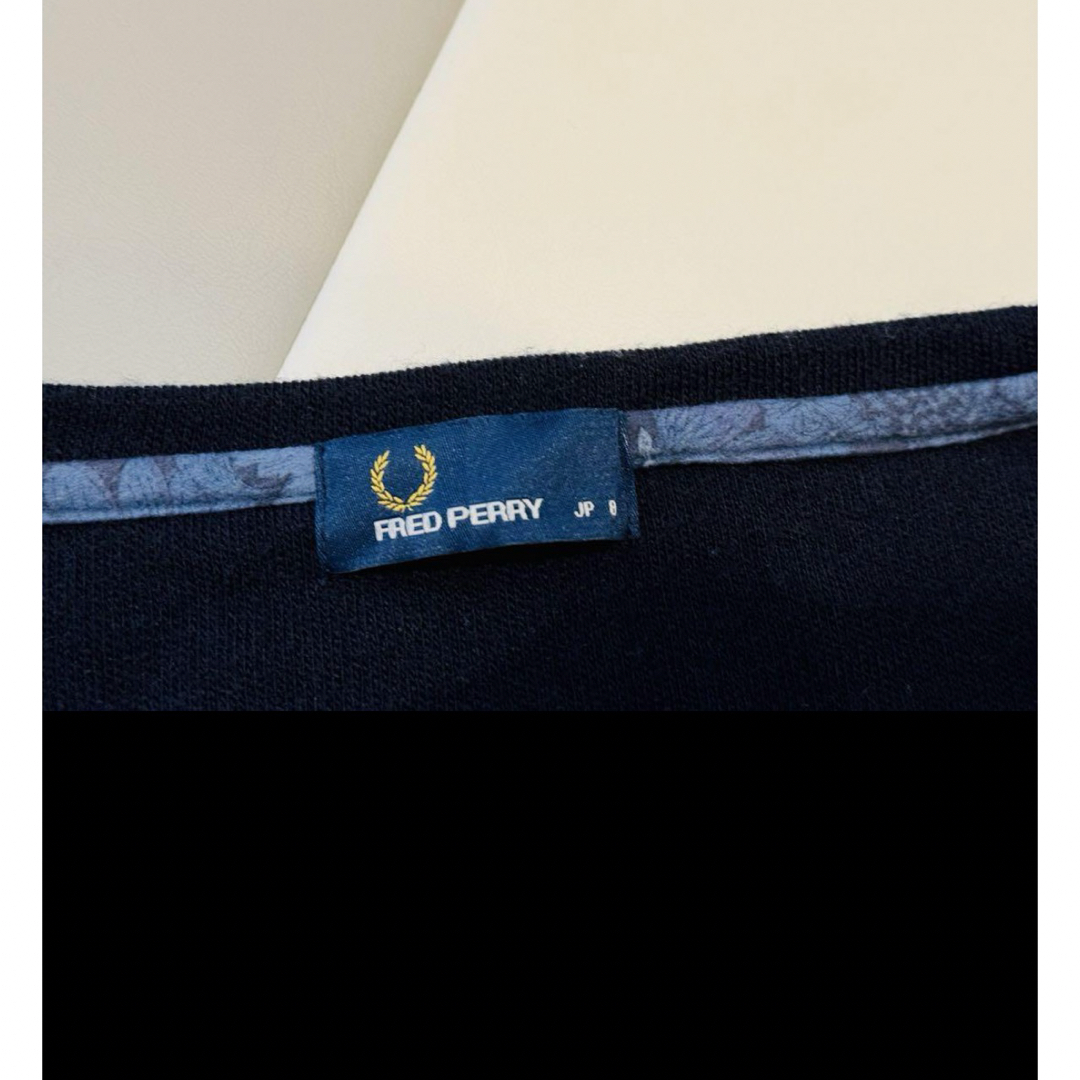 FRED PERRY(フレッドペリー)の【週末お値下げ】フレッドペリー ネイビー クルーネック セーター レディースのトップス(ニット/セーター)の商品写真