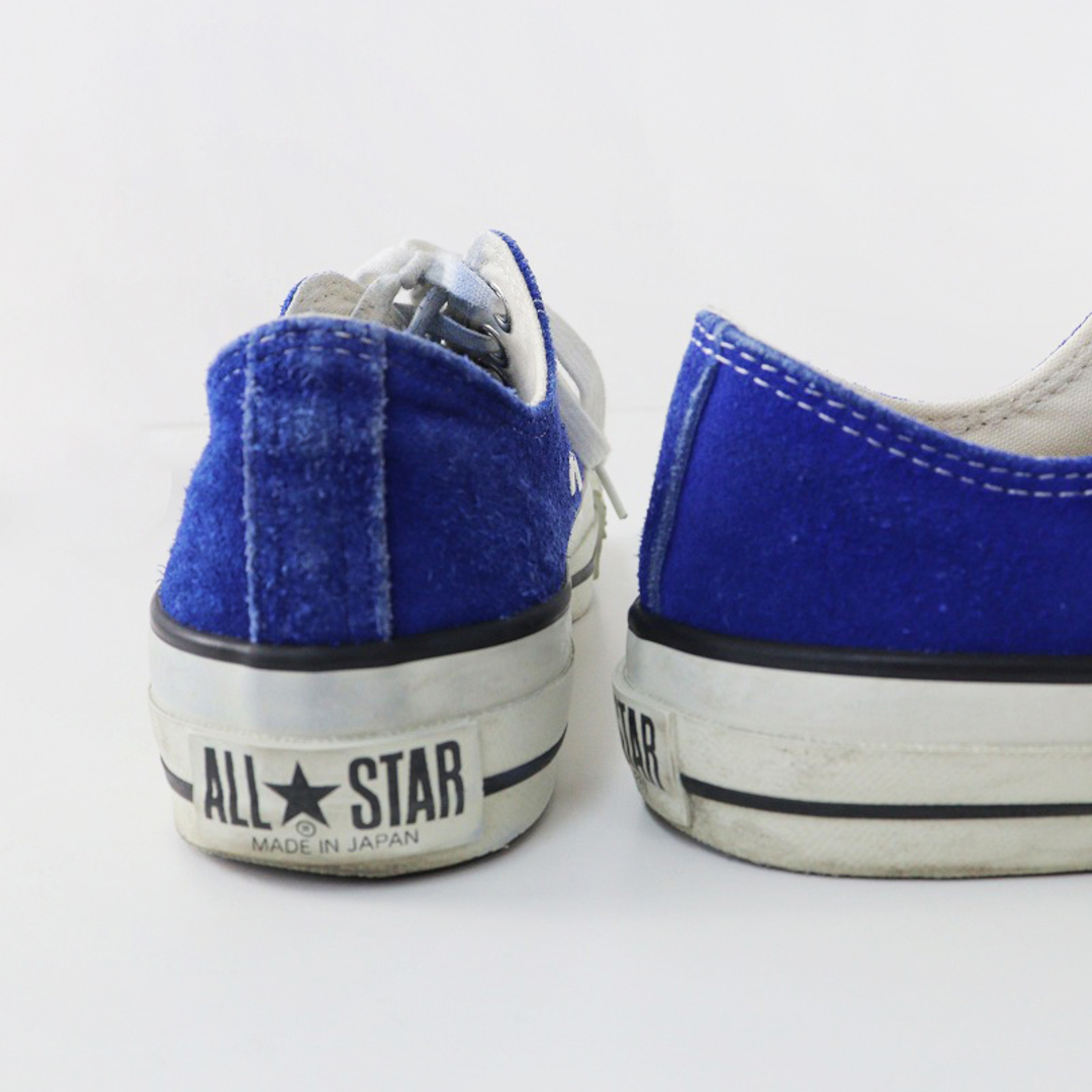 CONVERSE(コンバース)のコンバース CONVERSE 7SHD SUEDE ALL STAR J OX 4.5/ブルー スエード オールスター ローカット スニーカー 日本製 23.5cm【2400013776264】 レディースの靴/シューズ(スニーカー)の商品写真