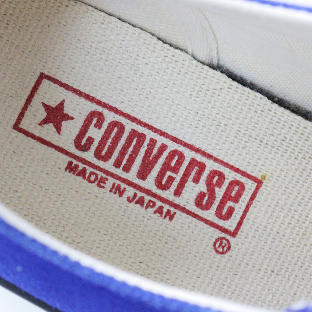 CONVERSE(コンバース)のコンバース CONVERSE 7SHD SUEDE ALL STAR J OX 4.5/ブルー スエード オールスター ローカット スニーカー 日本製 23.5cm【2400013776264】 レディースの靴/シューズ(スニーカー)の商品写真