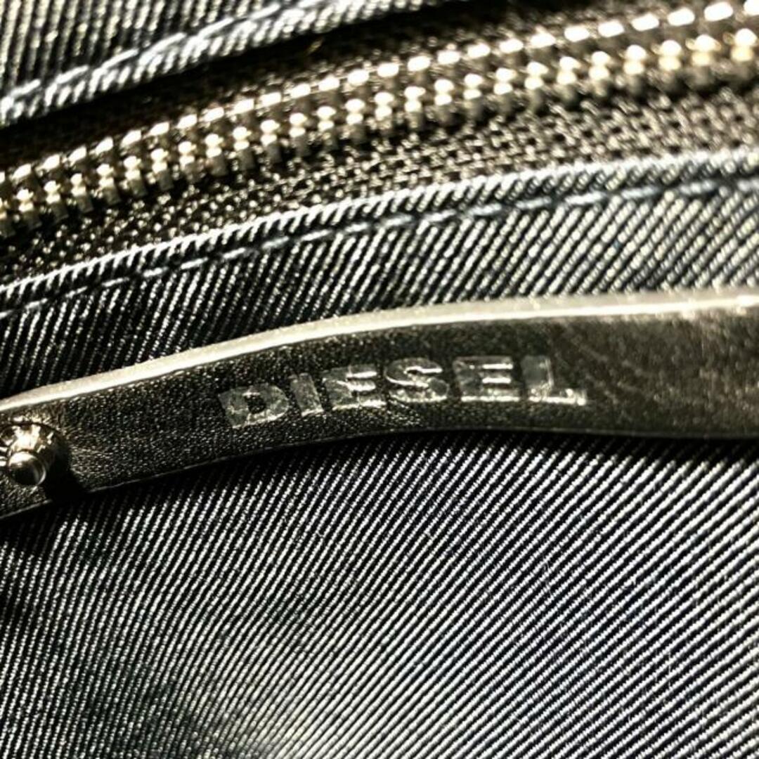 DIESEL(ディーゼル)のDIESEL(ディーゼル) ショルダーバッグ - 黒×シルバー ストラップ着脱可/チェーンショルダー/斜めがけ レザー レディースのバッグ(ショルダーバッグ)の商品写真