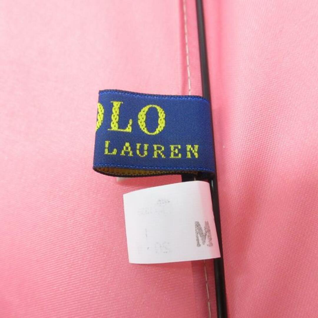 POLO RALPH LAUREN(ポロラルフローレン)のPOLObyRalphLauren(ポロラルフローレン) 折りたたみ傘美品  - ピンク ビッグポニー 化学繊維 レディースのファッション小物(傘)の商品写真