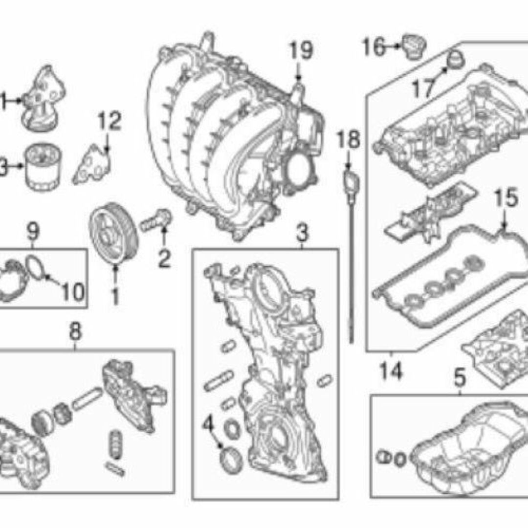 マツダ(マツダ)のマツダ ビアンテ MAZDA3 オイル パン 自動車/バイクの自動車(車種別パーツ)の商品写真