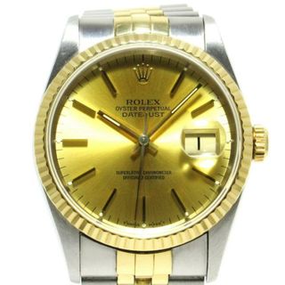 ロレックス(ROLEX)のROLEX(ロレックス) 腕時計 デイトジャスト 16233 メンズ SS×K18YG/22コマ(フルコマ) ゴールド(その他)