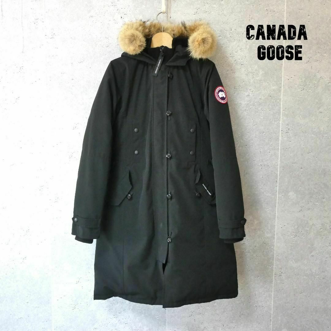 CANADA GOOSE(カナダグース)の美品 カナダグース KENSINGTON コヨーテファー ロング丈 ダウンコート レディースのジャケット/アウター(ダウンジャケット)の商品写真