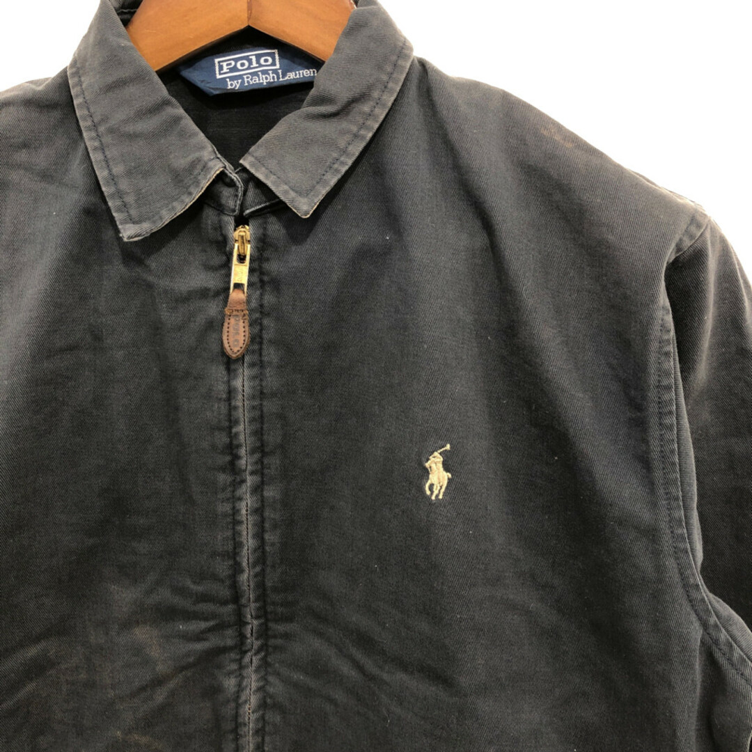 POLO RALPH LAUREN(ポロラルフローレン)の90年代 Polo by Ralph Lauren ポロ ラルフローレン スイングトップ ジャケット ワンポイントロゴ ネイビー (メンズ L) 中古 古着 Q0572 メンズのジャケット/アウター(その他)の商品写真