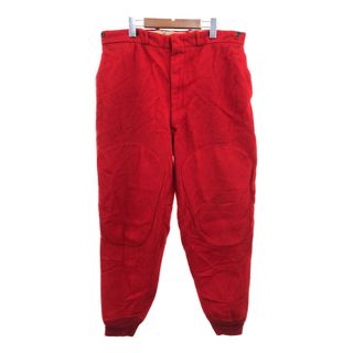 ウールリッチ(WOOLRICH)の50年代 WOOLRICH ウールリッチ ウール ハンティングパンツ ヴィンテージ レッド (メンズ L相当) 中古 古着 Q0574(その他)