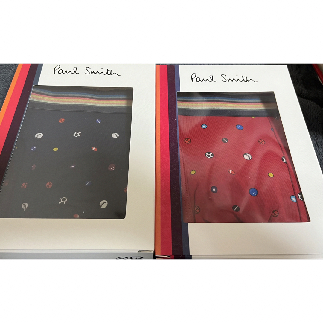 Paul Smith(ポールスミス)のポールスミス　ボクサーパンツ　4530 レッド　ネイビー メンズのアンダーウェア(ボクサーパンツ)の商品写真