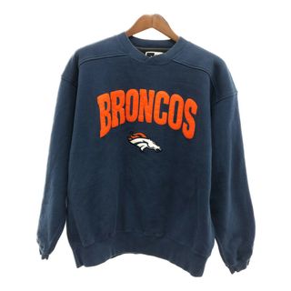 プーマ(PUMA)の2000年代 PUMA プーマ NFL デンバー・ブロンコス スウェット プロチーム ネイビー (メンズ L) 中古 古着 Q0601(スウェット)