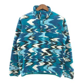 パタゴニア(patagonia)のpatagonia パタゴニア SYNCHILA シンチラ スナップT フリースジャケット アウトドア ネイティブ 総柄 (メンズ M) 中古 古着 Q0631(その他)