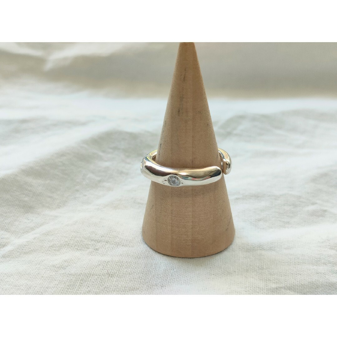 BEAUTY&YOUTH UNITED ARROWS(ビューティアンドユースユナイテッドアローズ)のclear✕silver ring（silver925） レディースのアクセサリー(リング(指輪))の商品写真