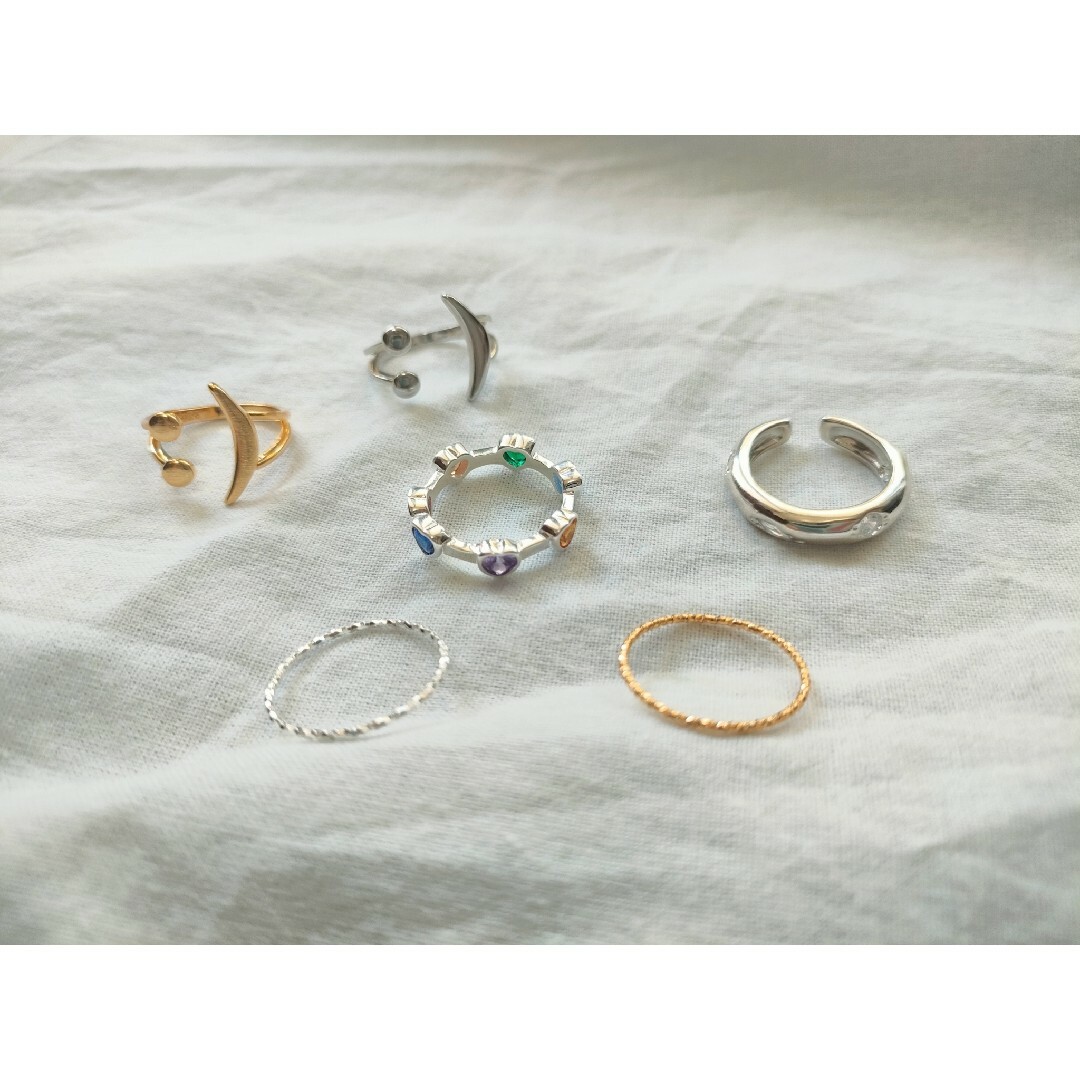 BEAUTY&YOUTH UNITED ARROWS(ビューティアンドユースユナイテッドアローズ)のclear✕silver ring（silver925） レディースのアクセサリー(リング(指輪))の商品写真