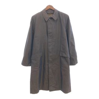 40年代 Bond CLOTHES ステンカラー ロングコート ヴィンテージ ブラウン (メンズ M相当) 中古 古着 Q0642(トレンチコート)