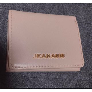 新品　JEANASIS  ジーナシス　ミニ財布　三つ折り財布　パールピンク