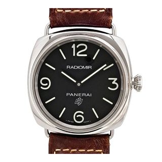 オフィチーネパネライ(OFFICINE PANERAI)のオフィチーネ パネライ ラジオミール ベースロゴ 3デイズ PAM00753 手巻き ステンレススティール メンズ OFFICINE PANERAI 【中古】 【時計】(腕時計(アナログ))