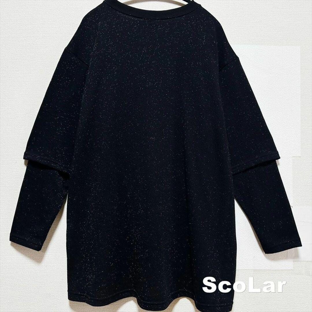 ScoLar(スカラー)の【ScoLar】ロゴ花柄アップリケ  ・ニャルパカとキリパカ柄 Tシャツ二点 レディースのトップス(チュニック)の商品写真