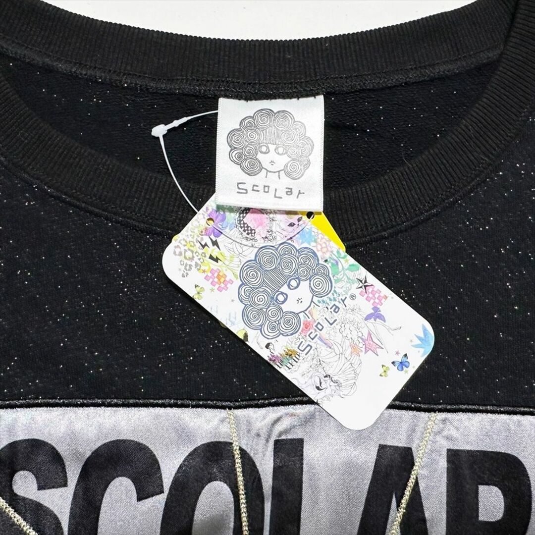 ScoLar(スカラー)の【ScoLar】ロゴ花柄アップリケ  ・ニャルパカとキリパカ柄 Tシャツ二点 レディースのトップス(チュニック)の商品写真