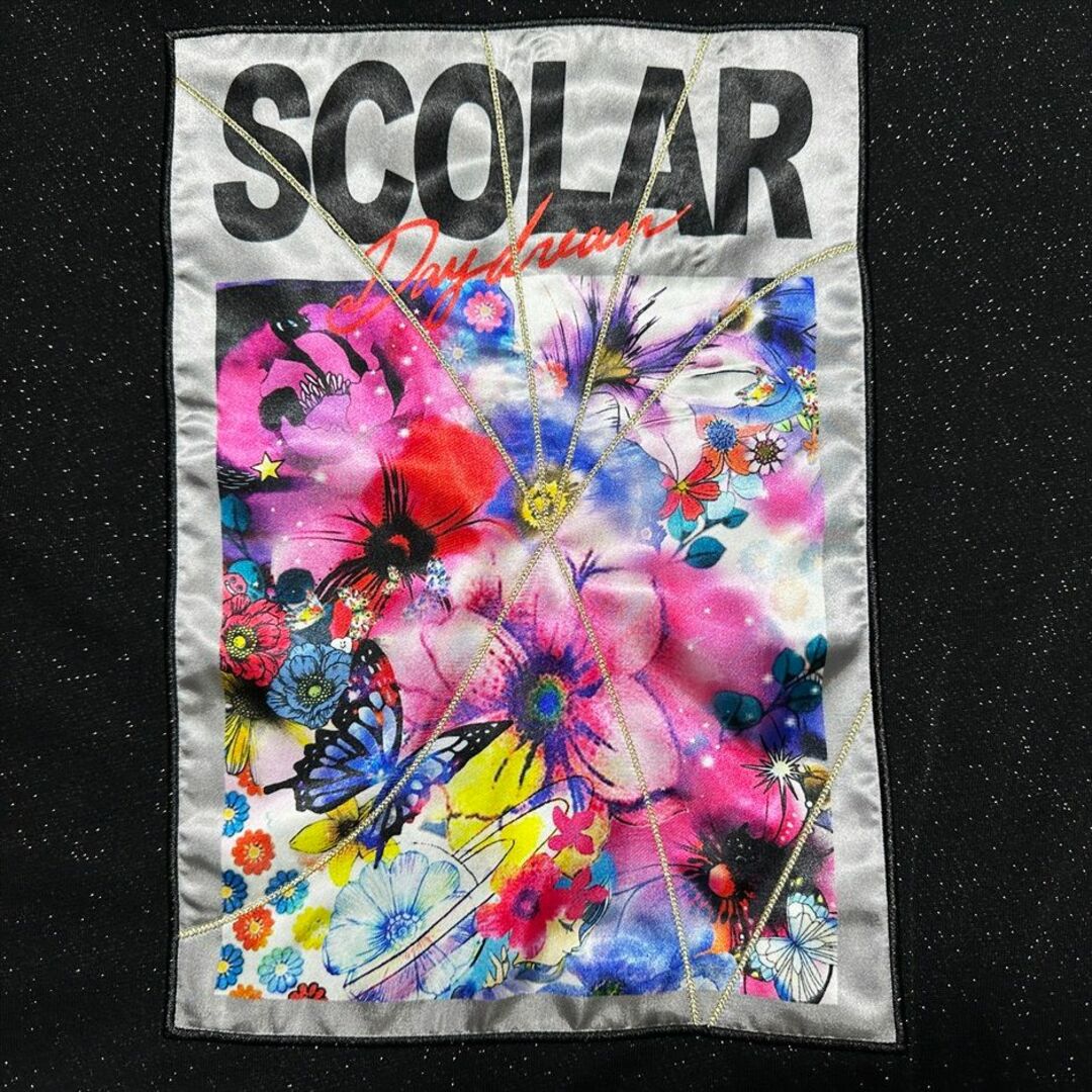 ScoLar(スカラー)の【ScoLar】ロゴ花柄アップリケ  ・ニャルパカとキリパカ柄 Tシャツ二点 レディースのトップス(チュニック)の商品写真