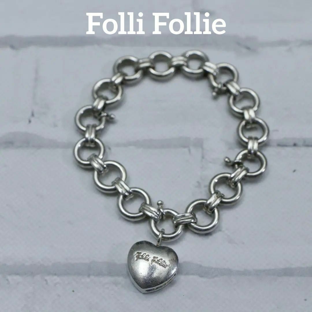 Folli Follie(フォリフォリ)の【匿名配送】 フォリフォリ ブレスレット SV925 22.8g ハート レディースのアクセサリー(ブレスレット/バングル)の商品写真