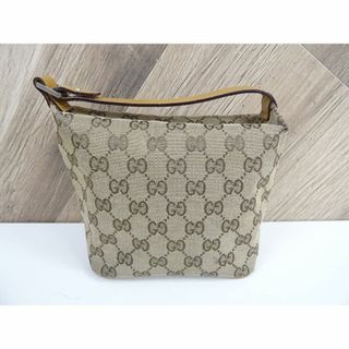 グッチ(Gucci)のM博二112 / GUCCI GG柄 ミニハンドバッグ キャンバス レザー(ハンドバッグ)