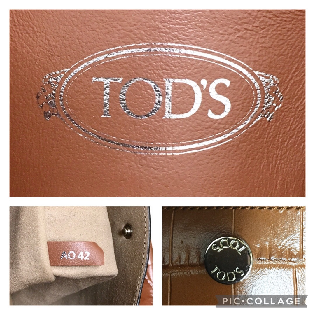 TOD'S(トッズ)の☆美品・保存袋付☆TOD’S TASKA キャンバス×レザー トートバッグ レディースのバッグ(トートバッグ)の商品写真