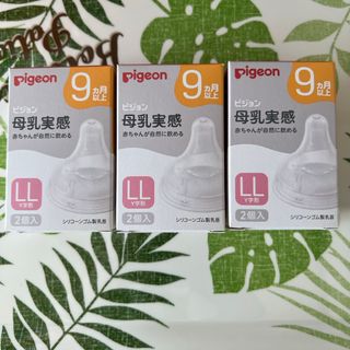 母乳実感乳首 9ヵ月/LL 2個入 3セット(哺乳ビン用乳首)