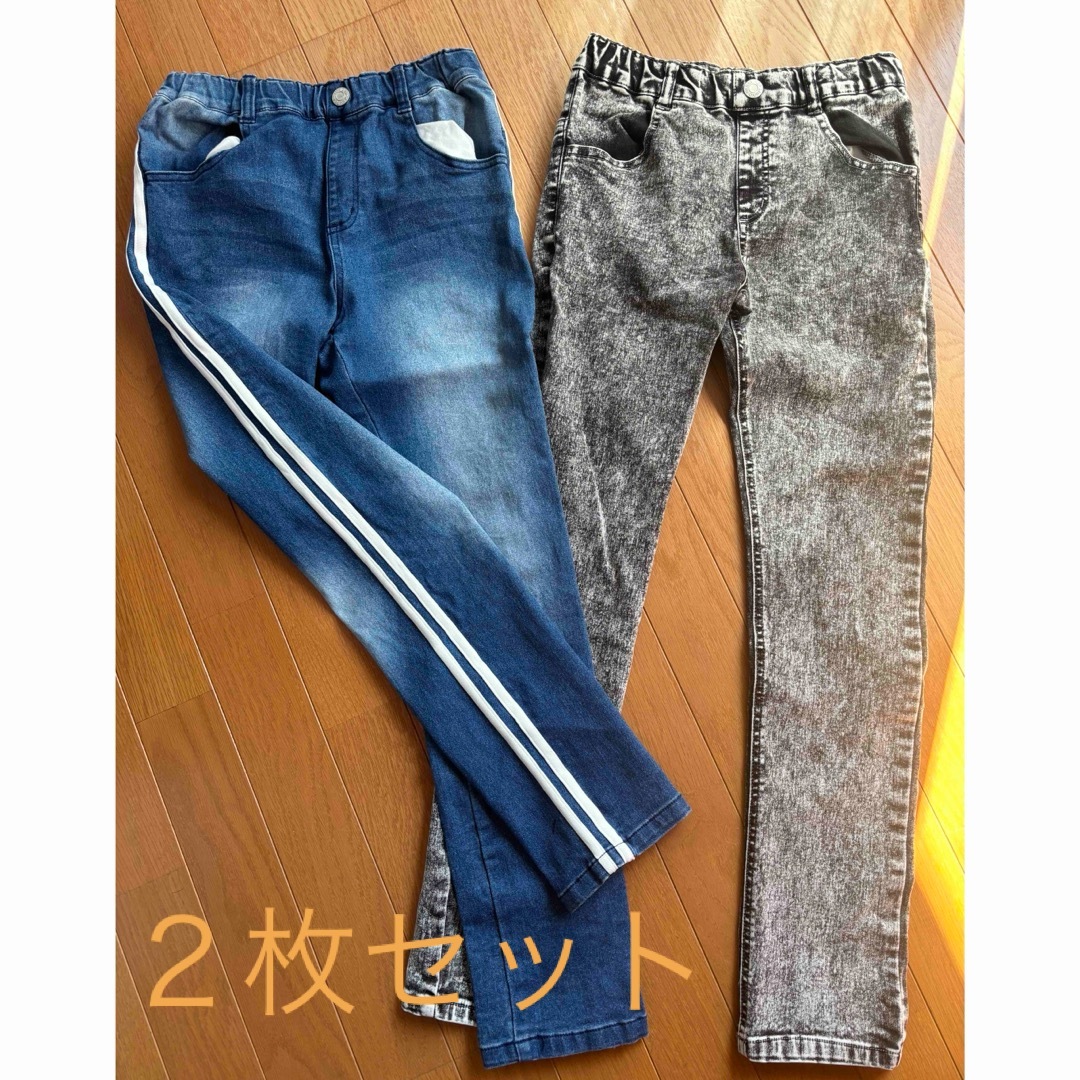 Right-on(ライトオン)のデニム２枚 キッズ/ベビー/マタニティのキッズ服男の子用(90cm~)(パンツ/スパッツ)の商品写真