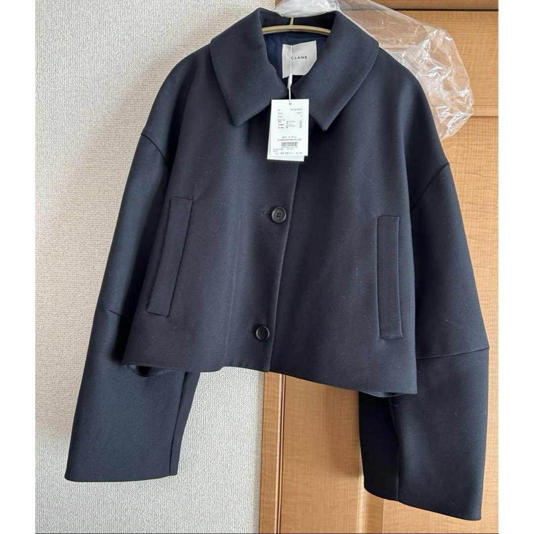 CLANE(クラネ)のCLANE BULKY SLEEVE CROPPED JACKET サイズ２ レディースのジャケット/アウター(テーラードジャケット)の商品写真