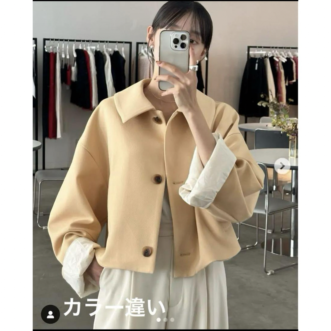 CLANE(クラネ)のCLANE BULKY SLEEVE CROPPED JACKET サイズ２ レディースのジャケット/アウター(テーラードジャケット)の商品写真