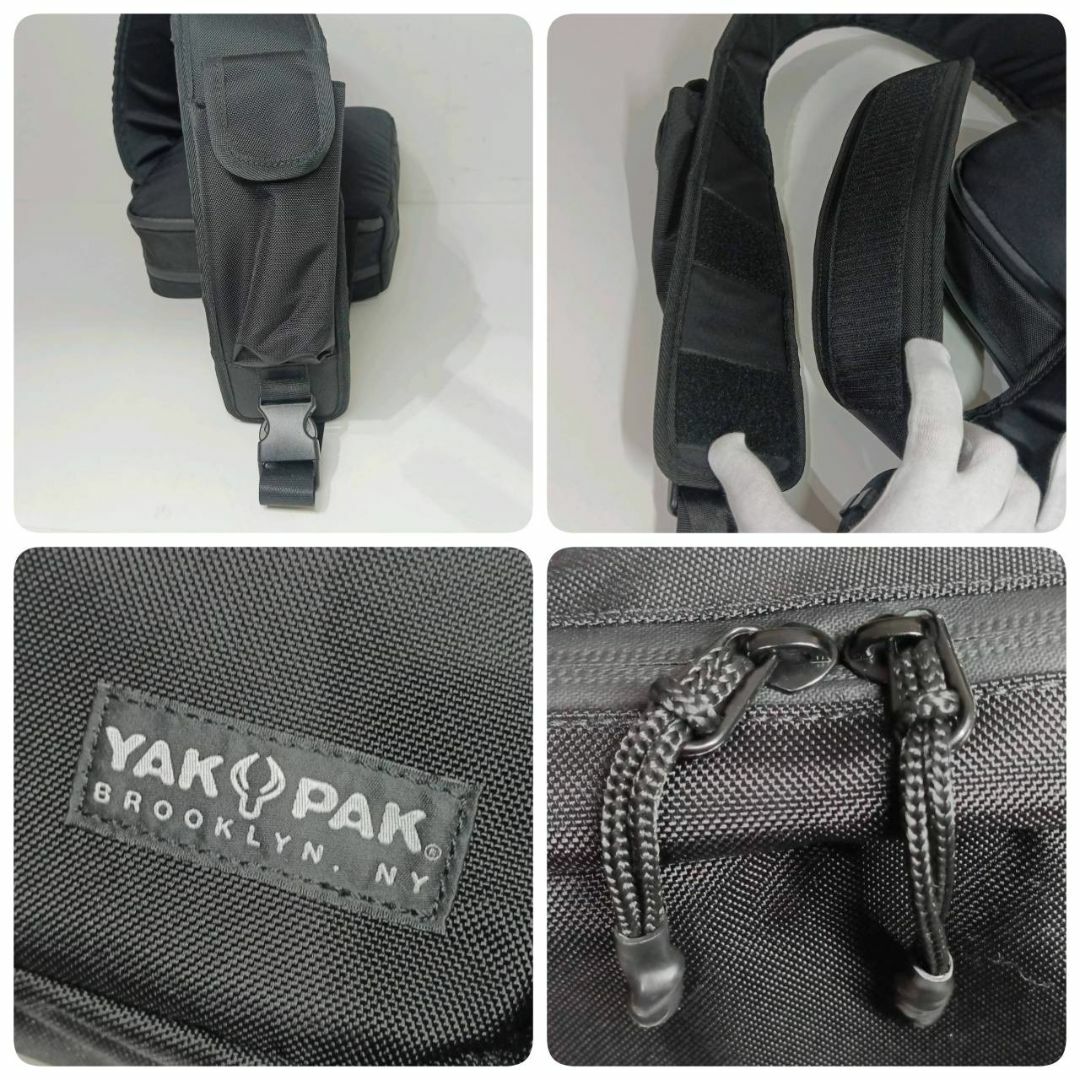 YAK PAK(ヤックパック)の【美品】YAKPAK ショルダーバッグ クロスボディスクエアバッグ 正方形 メンズのバッグ(ショルダーバッグ)の商品写真