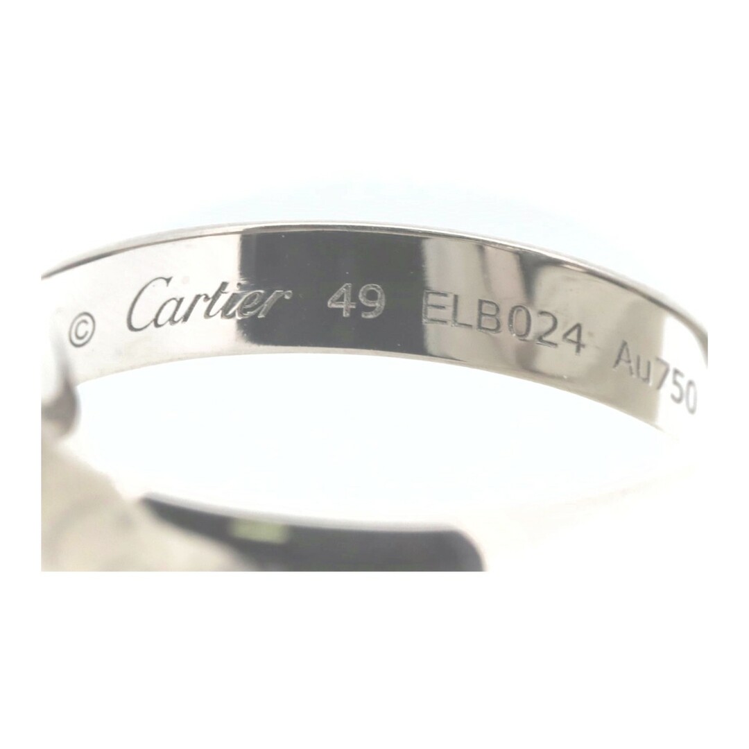 Cartier(カルティエ)の目立った傷や汚れなし カルティエ トリニティ リング 指輪 CRB40956 9号 K18WG/セラミック( レディースのアクセサリー(リング(指輪))の商品写真