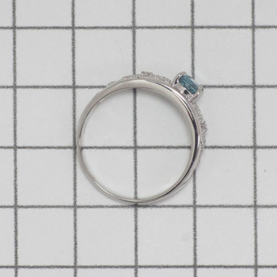 Pt900 ブルージルコン ダイヤモンド リング 1.11ct D0.09ct レディースのアクセサリー(リング(指輪))の商品写真