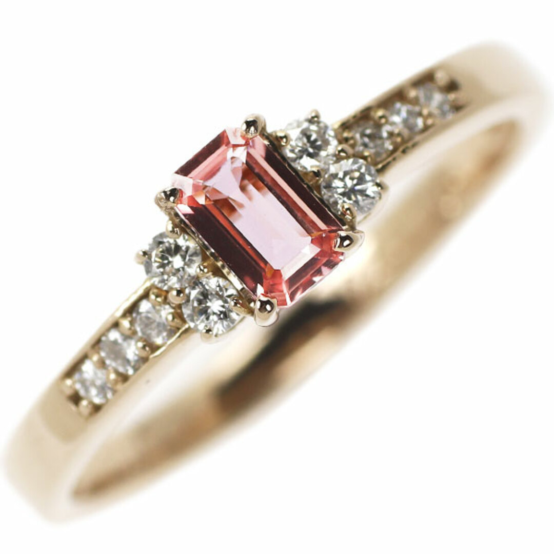 K18PG サファイア ダイヤモンド リング 0.278ct D0.12ct レディースのアクセサリー(リング(指輪))の商品写真