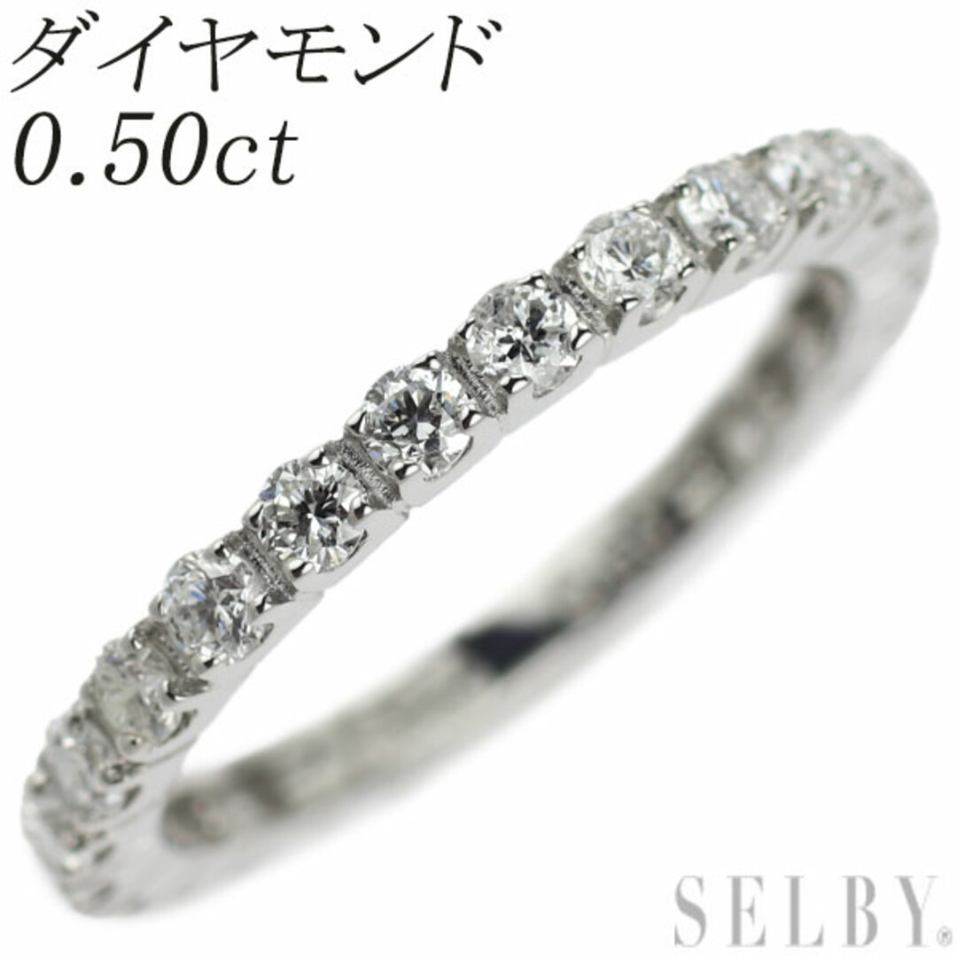 Pt900 ダイヤモンド リング 0.50ct セミエタニティ レディースのアクセサリー(リング(指輪))の商品写真