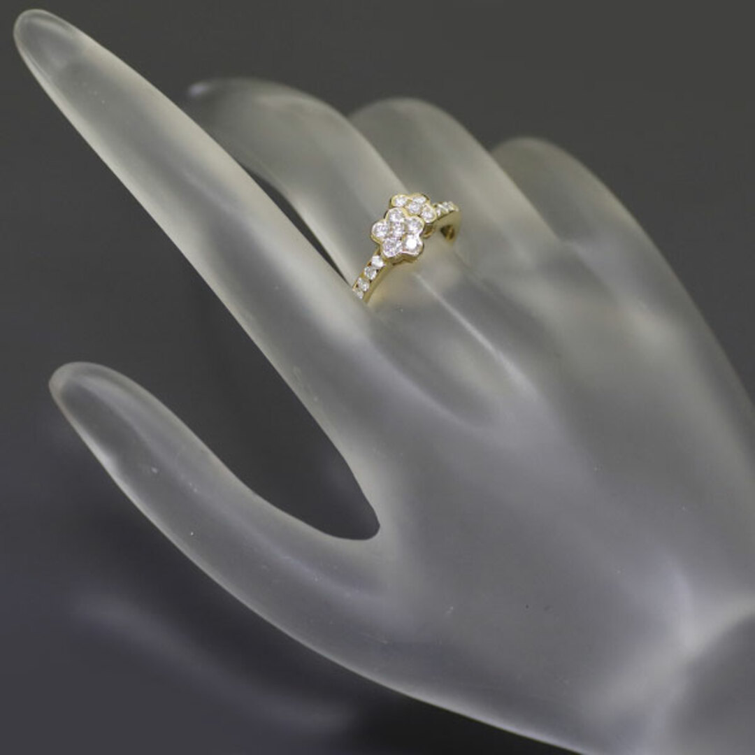  K18YG ダイヤモンド リング 0.57ct フラワー レディースのアクセサリー(リング(指輪))の商品写真