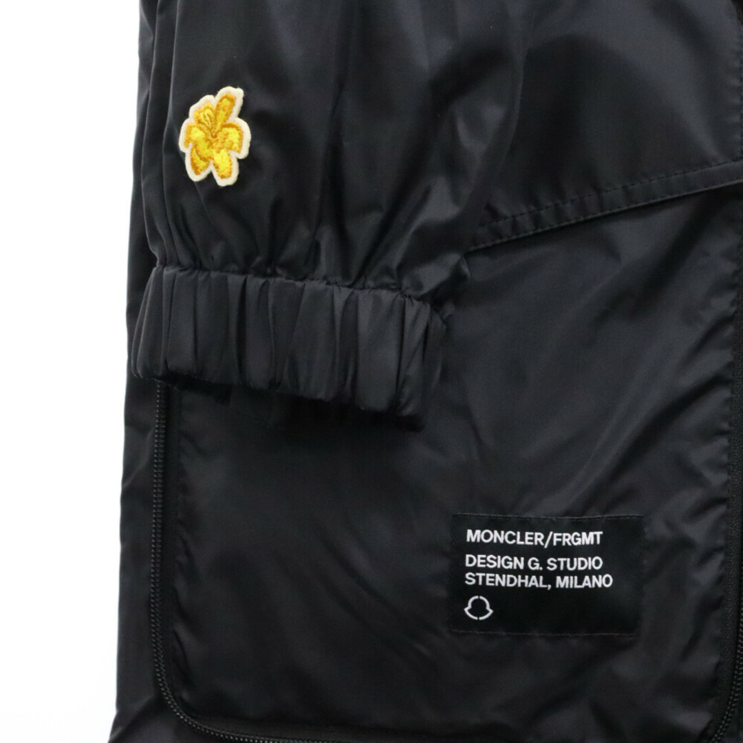 MONCLER(モンクレール)のMONCLER モンクレール 23AW×fragment design FENNEL LONG PARKA フラグメントデザイン フェンネル ロングパーカ ブラック I209U1C00002 メンズのトップス(パーカー)の商品写真