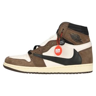 ナイキ(NIKE)のNIKE ナイキ ×TRAVIS SCOTT AIR JORDAN 1 RETRO HIGH OG TS SP トラヴィススコット エアジョーダン1 レトロ ハイカットスニーカー ブラウン CD4487-100 US10.5/28.5cm(スニーカー)