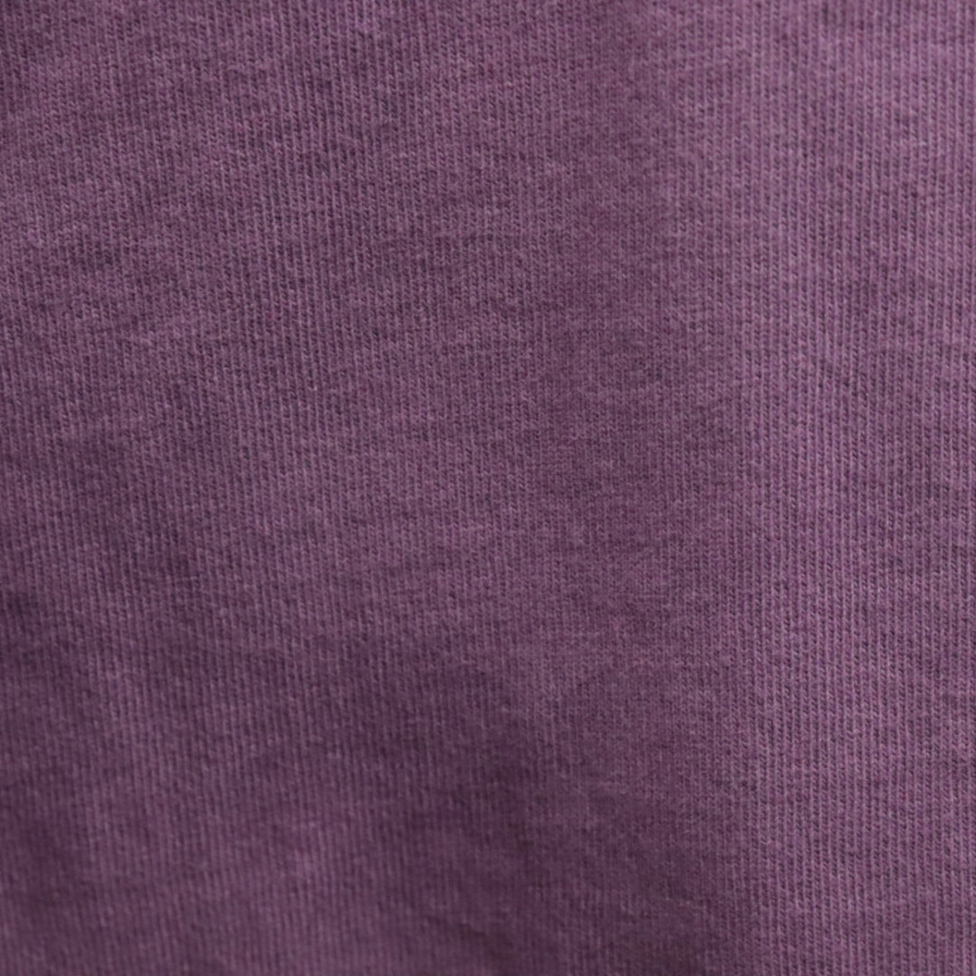 Perfect Ribs パーフェクトリブス 23SS×ア ラブ ムーブメント フロッキープリントロングスリーブTシャツ 長袖カットソー パープル PR3120110A メンズのトップス(Tシャツ/カットソー(七分/長袖))の商品写真