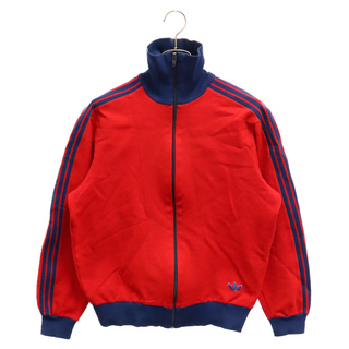 アディダス(adidas)のadidas アディダス 60s-70s 西ドイツ VINTAGE ヴィンテージ デサント製 ハイネック トラックジャケット ジャージ レッド(フライトジャケット)