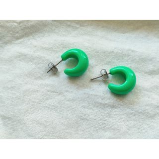 トゥデイフル(TODAYFUL)のHOOPpierce（green）(ピアス)