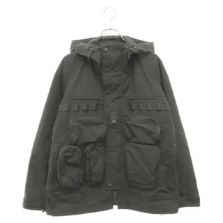 ジュンヤワタナベコムデギャルソン(JUNYA WATANABE COMME des GARCONS)のJUNYA WATANABE COMME des GARCONS ジュンヤワタナベ コムデギャルソン Cargo Pocket カーゴポケット フーデッド ジャケット ブラック JL-J015(フライトジャケット)